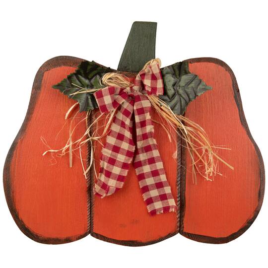 10" Green & Orange Fall Harvest Pumpkin